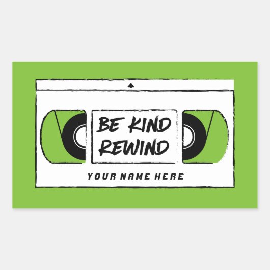 Rectangulaire VHS Be Kind Rewind Novelty Sticker (Devant)