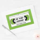 Rectangulaire VHS Be Kind Rewind Novelty Sticker (Enveloppe)