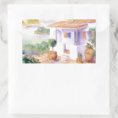 Rectangulaire Villa méditerranéenne sticker rectangle (Sac)