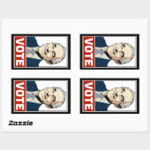 Rectangulaire Vote Ron Paul Sticker (Feuille)