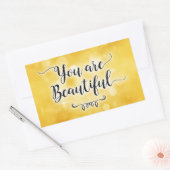 Rectangulaire Vous Êtes Beau Sticker (Enveloppe)