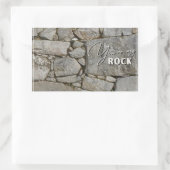 Rectangulaire Vous êtes My Rock Sticker - (Sac)