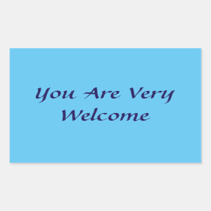 Rectangulaire Vous Êtes Welcome Sticker
