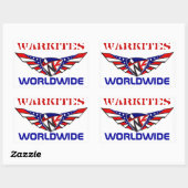 Rectangulaire warkites sticker rwb (Feuille)