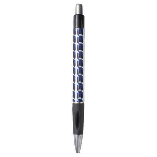 Rectangular Sapphire Blue Pen (Voorkant Verticaal)