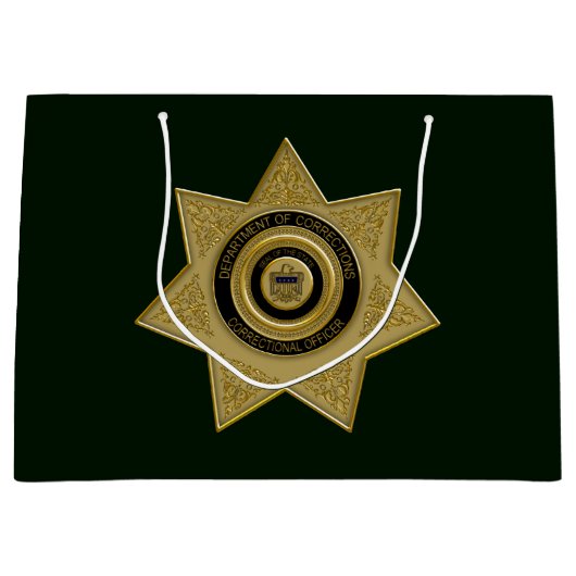 Rectificator Badge Gold-Grn-Large Gift Bag Groot Cadeauzakje (Voorkant)