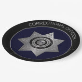 Rectificerende functionaris Badge Silver BORDEN 02 Papieren Bordje (Gekanteld)