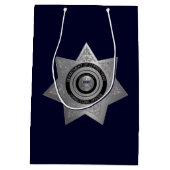 Rectificerende functionarissen Badge, Silv-Blue-Me Medium Cadeauzakje (Achterkant)