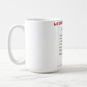 Reçu Coût de la Vie Drôle Paris Coût de Mug