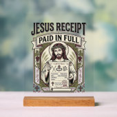 Reçu de Jésus payé en totalité Reçu de Jésus payé (Neutre)