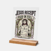 Reçu de Jésus payé en totalité Reçu de Jésus payé (Angle)