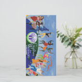 Recueillez la carte de logo de femmes (Debout devant)