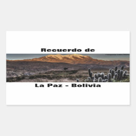 Recuerdo de La Paz Rechthoekige Sticker