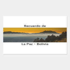 Recuerdo de La Paz Rechthoekige Sticker