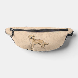 Récupérateur doré jaune Chien de dessin animé mign