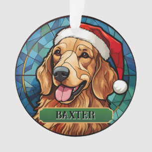 Récupérateur Labrador en verre coloré personnalisé