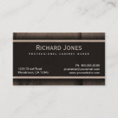 Récupération du mobilier Restauration Carte de vis (Dos)