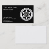 RÉCUPÉRATION FUGITIVE ET Cartes de visite DE L'APP (Devant / Derrière)