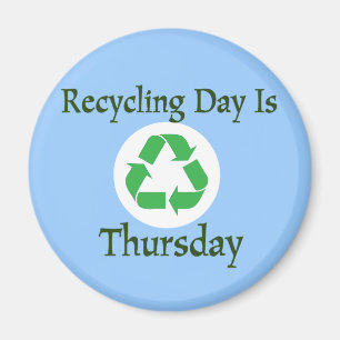 Recyclage Donderdag Herinnering Magnet Magneet