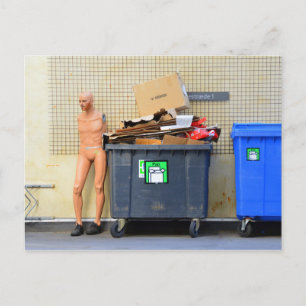 Recyclage karton in Kopenhagen Briefkaart