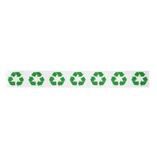 Recyclage-symbool - groen lint (Voorkant)