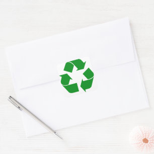 Recyclage-symbool - groen vierkante sticker