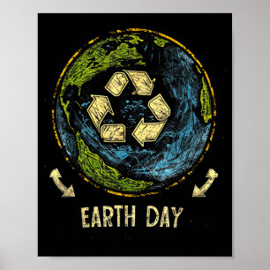 Recycle Aarddag Natuur Planeet Natuurbehoud Boom  Poster