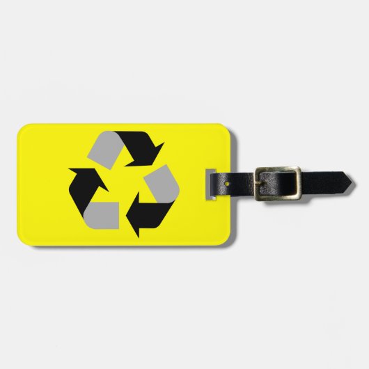 Recycle Bagagelabel (Voorkant horizontaal)