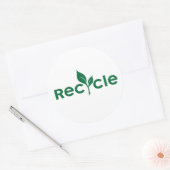 Recycle - devenez écolo grand autocollant (Enveloppe)