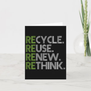 Recycle Hergebruik Vernieuwen Heroverwegen Crisis Kaart