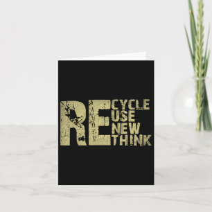 Recycle Hergebruik Vernieuwen Heroverwegen Dag van Kaart