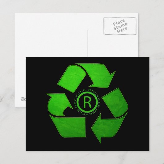 Recycle Logo by Shirley Taylor Briefkaart (Voorkant / Achterkant)