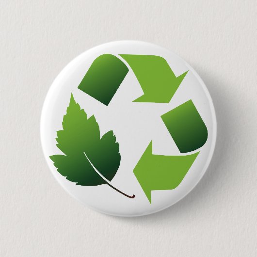 Recycle Ronde Button 5,7 Cm (Voorkant)