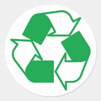 Recycle Ronde Sticker