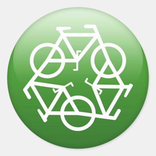 RECYCLE RONDE STICKER (Voorkant)
