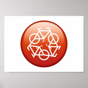 recycle rood door Petr Kratochvil poster