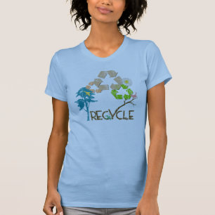 Recycle Vintage Dames Vogel T-Shirt