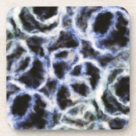 recycled indigo shibori : bier onderzetter