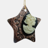 Recyclede cameo keramisch ornament (Rechts)