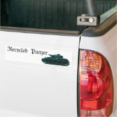 Recyclede panzer bumpersticker (Op Truck)