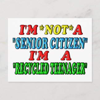 Recyclede tiener briefkaart