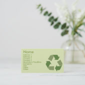 Recyclen - Bedrijven Visitekaartje (Staand voorkant)