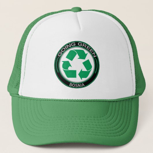 Recyclen Bosnië Trucker Pet (Voorkant)
