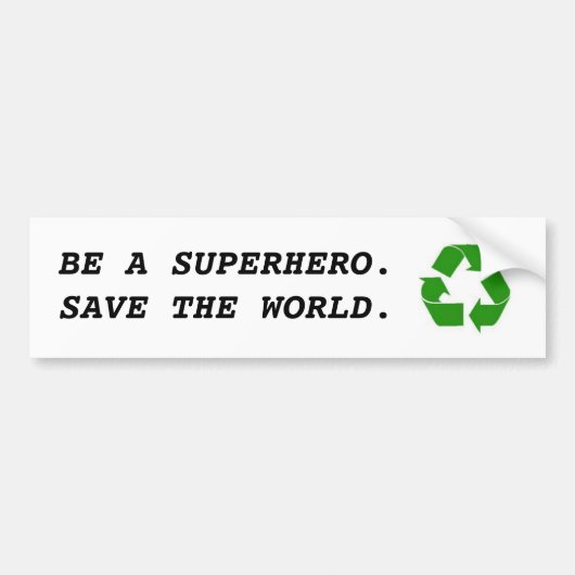 Recyclen Bumpersticker (Voorkant)