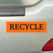 RECYCLEN BUMPERSTICKER (Op auto)