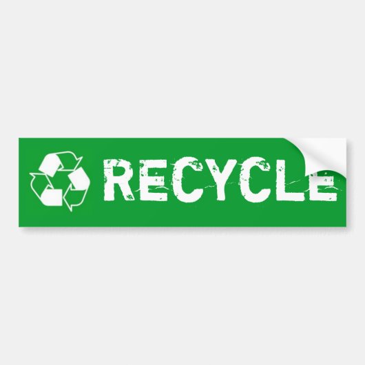 Recyclen bumpersticker (Voorkant)