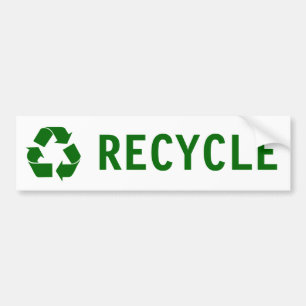 recyclen bumpersticker