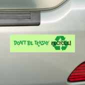 Recyclen Bumpersticker (Op auto)