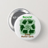 Recyclen Button (Voorkant /achterkant)