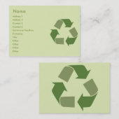 Recyclen - Chubby Visitekaartje (Voorkant / Achterkant)